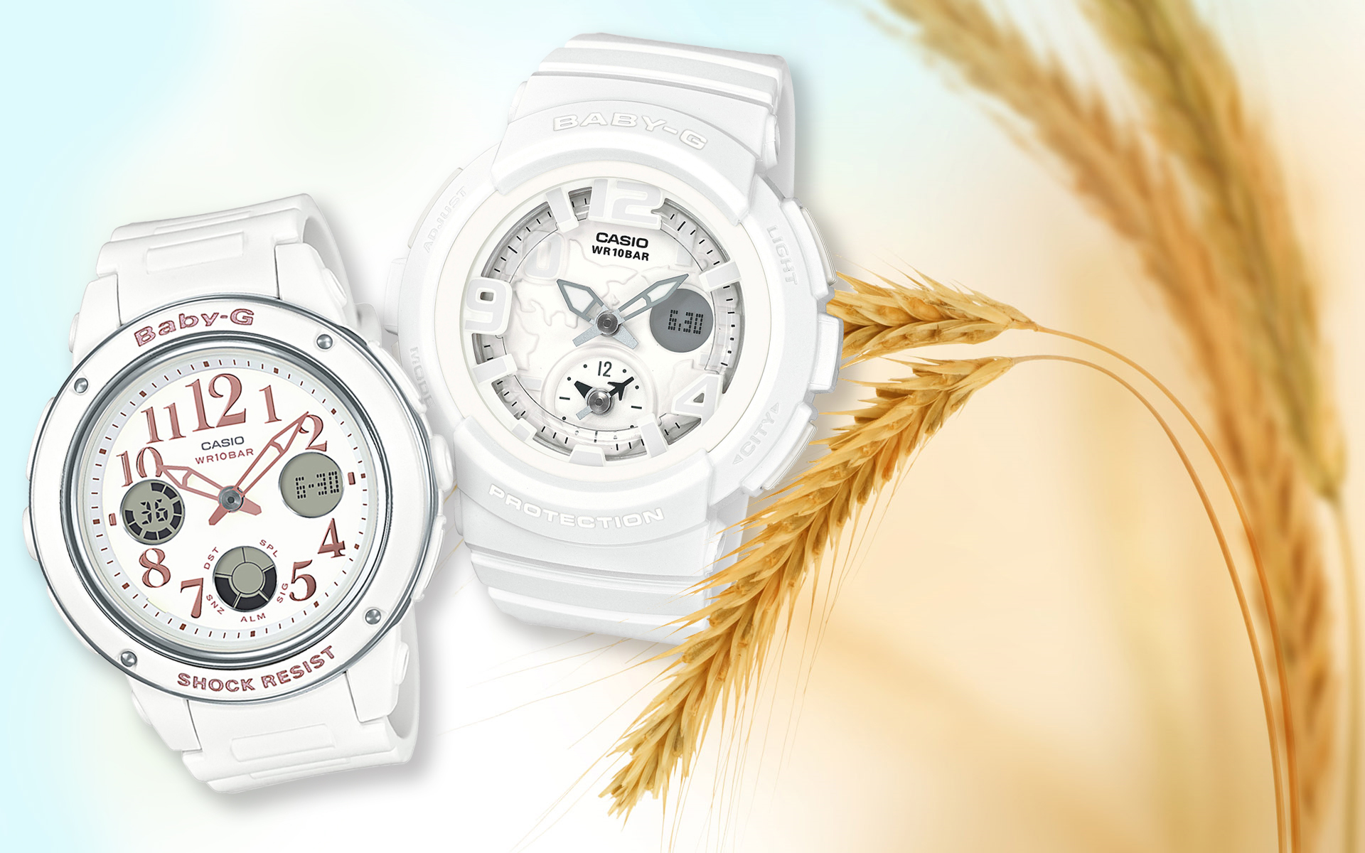 מותגי השעונים ג’י-שוק ובייבי-ג’י מציגים קולקציית שעונים בצבעי לבן לחג השבעות